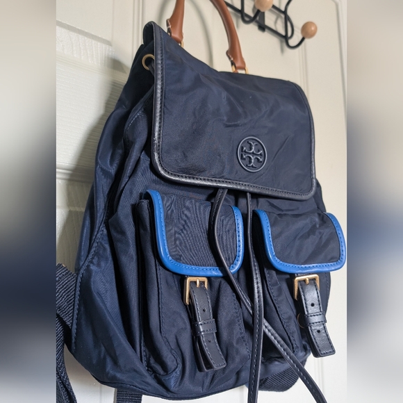 Tory Burch Perry Colorblock Backpack - Picture 2 of 7